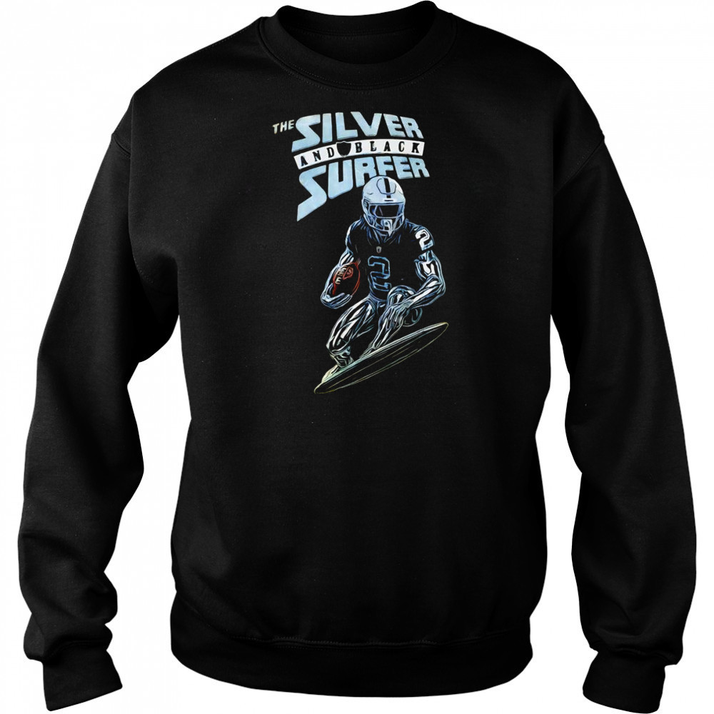 The silver and black surfer shirt Hoodie