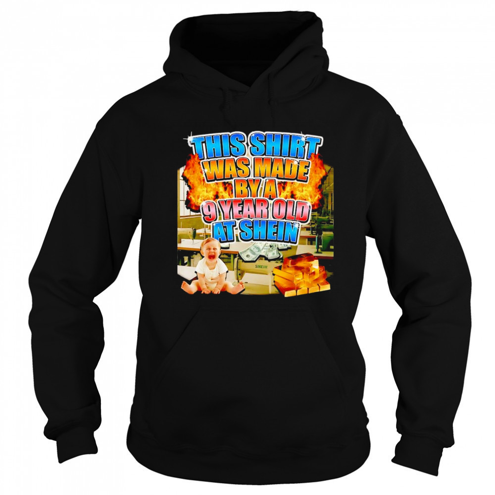 This shirt was made by a 9 year old at shein shirt Sweatshirt