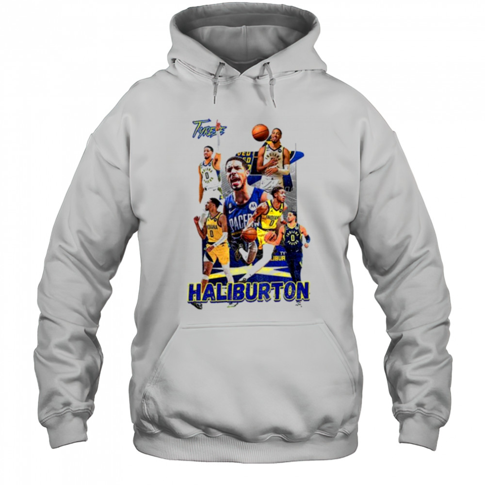Tyrese Haliburton Graphic Pacers NBA Playoffs 2025 shirt Hoodie