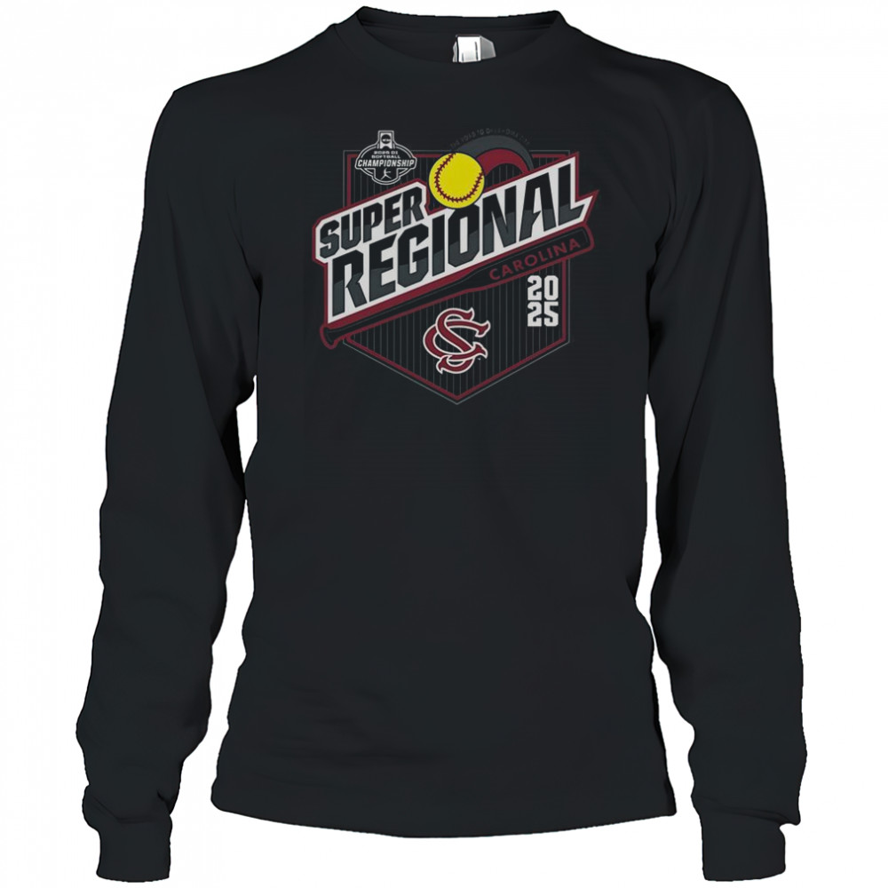 University Of South Carolina Softball 2025 Super Regionals T-Shirt Long Sleeved