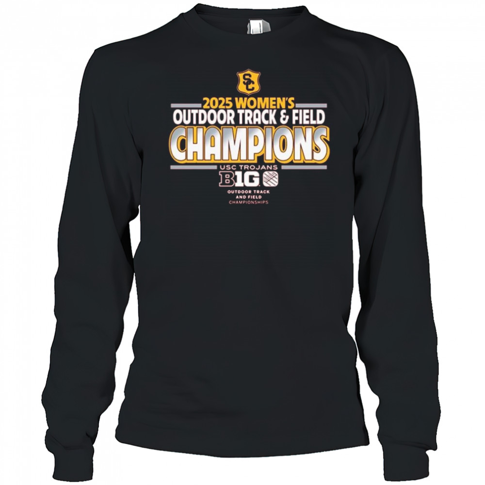 USC Trojans 2025 Women’s Track & Field Champions Shirt Long Sleeved