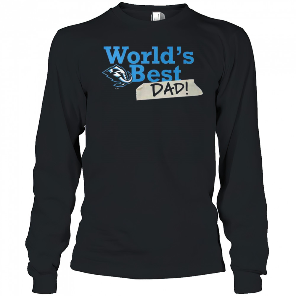 Utah Mammoth World’s Best Dad T-Shirt Long Sleeved