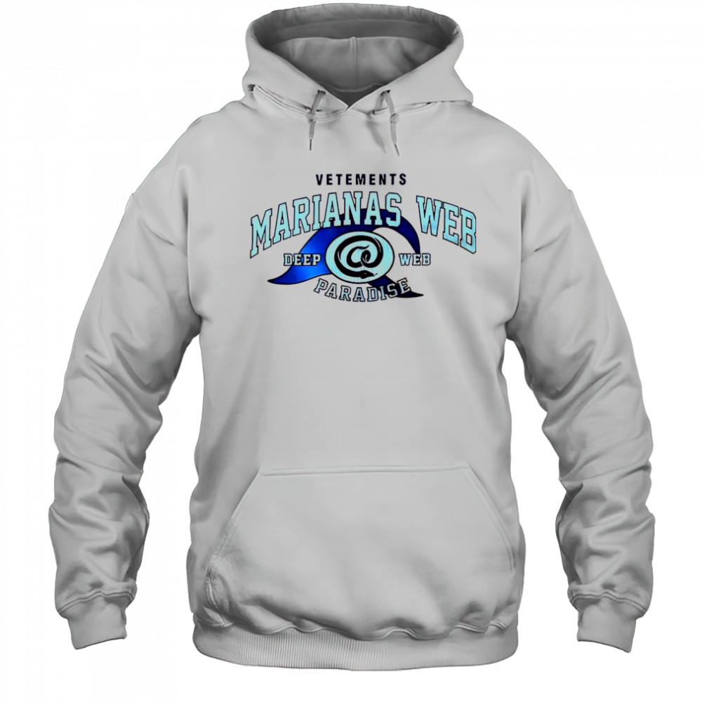 Vetements Marianas Web Deep Web Paradise T-Shirt Hoodie