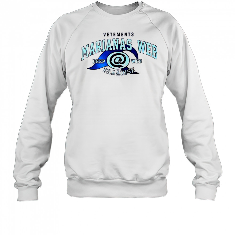 Vetements Marianas Web Deep Web Paradise T-Shirt Sweatshirt