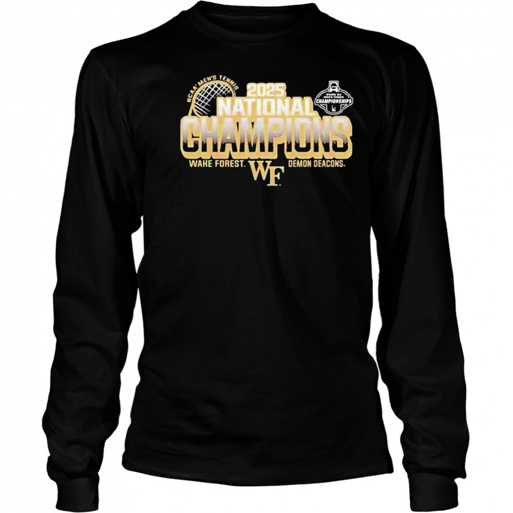 Wake Forest Demon Deacons NCAA Division I Men’s Tennis 2025 National Champions shirt Long Sleeved