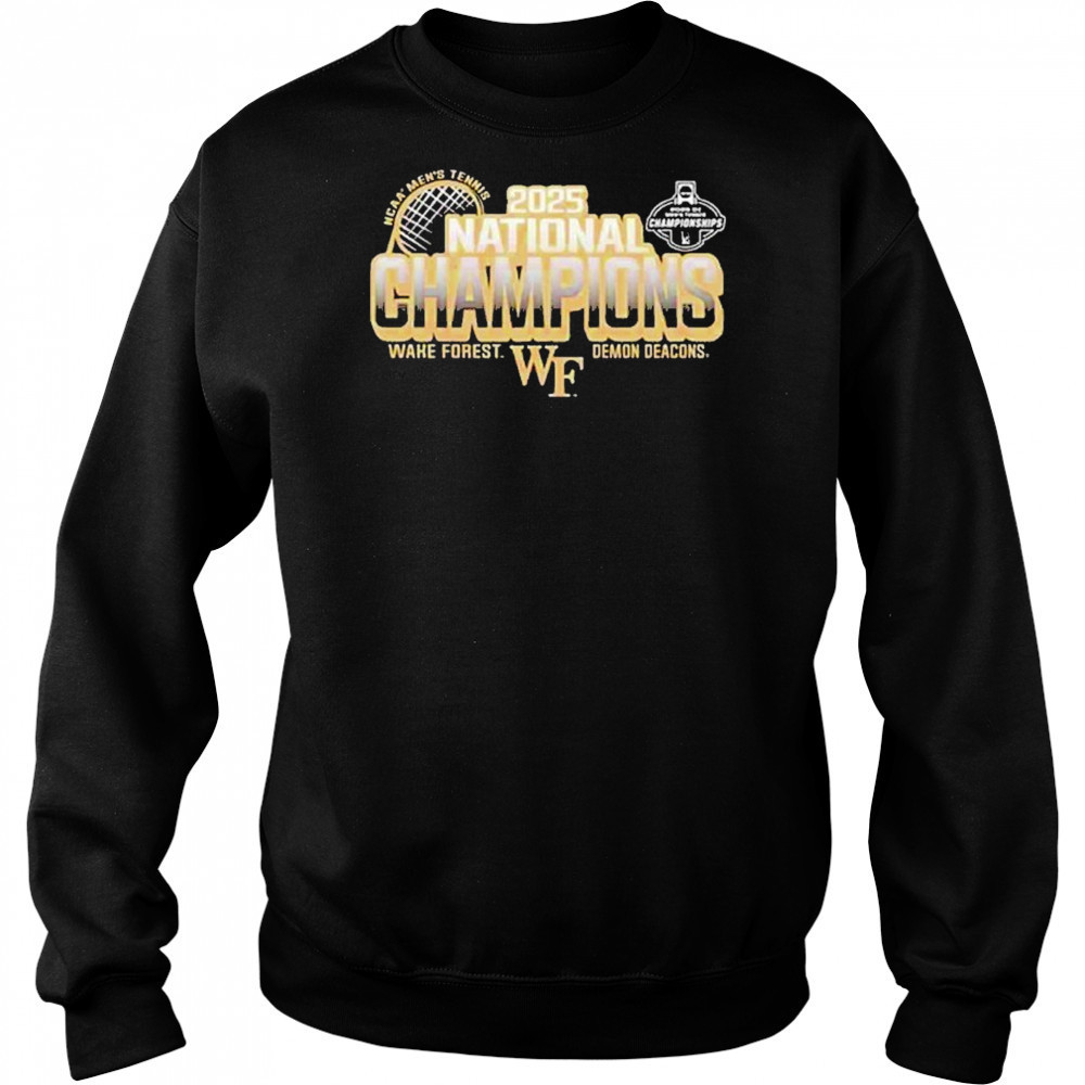 Wake Forest Demon Deacons NCAA Division I Men’s Tennis 2025 National Champions shirt Hoodie