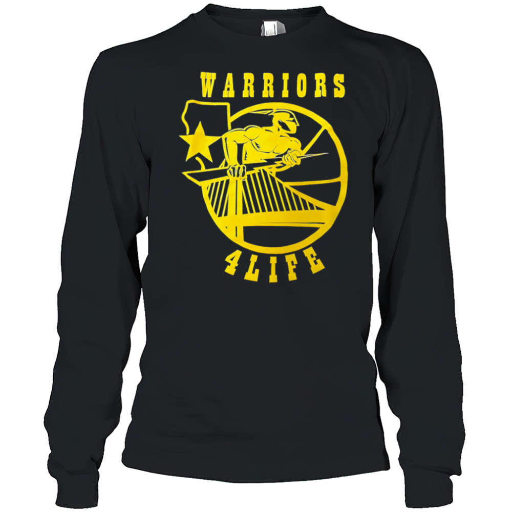 Warriors 4 Life logo shirt Long Sleeved