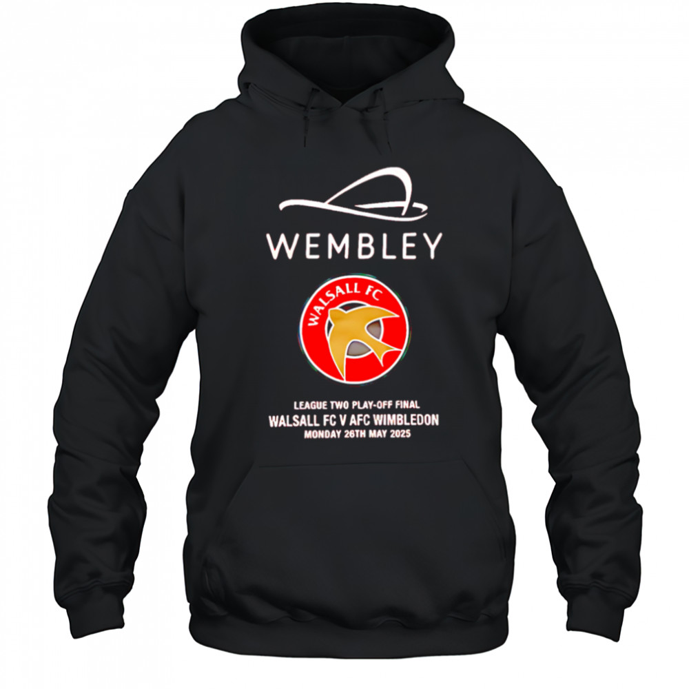 Wembley Walsall football club shirt Hoodie