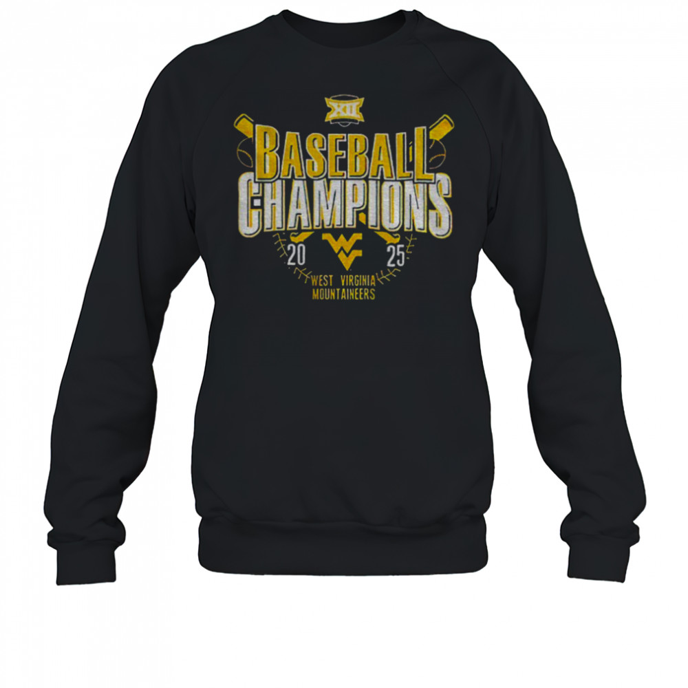 West Virginia Mountaineers Baseball Champions 2025 black shirt Sweatshirt