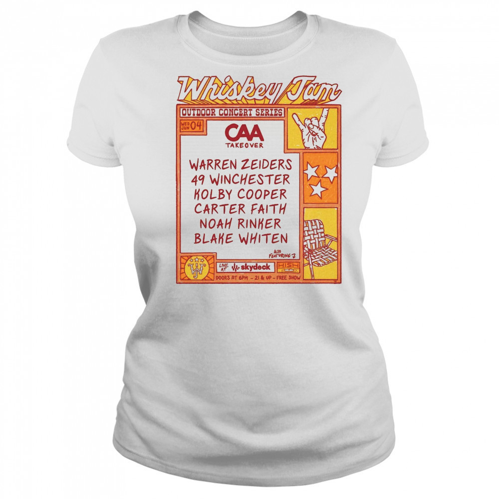 Whiskey Jam Out Door Concert CAA Takeover Warren Zeiders 49 Winchester Kolby Cooper June 4th 2025 t-shirt Women's T-shirt