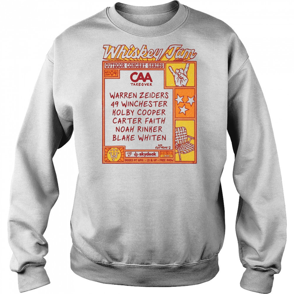 Whiskey Jam Out Door Concert CAA Takeover Warren Zeiders 49 Winchester Kolby Cooper June 4th 2025 t-shirt Hoodie
