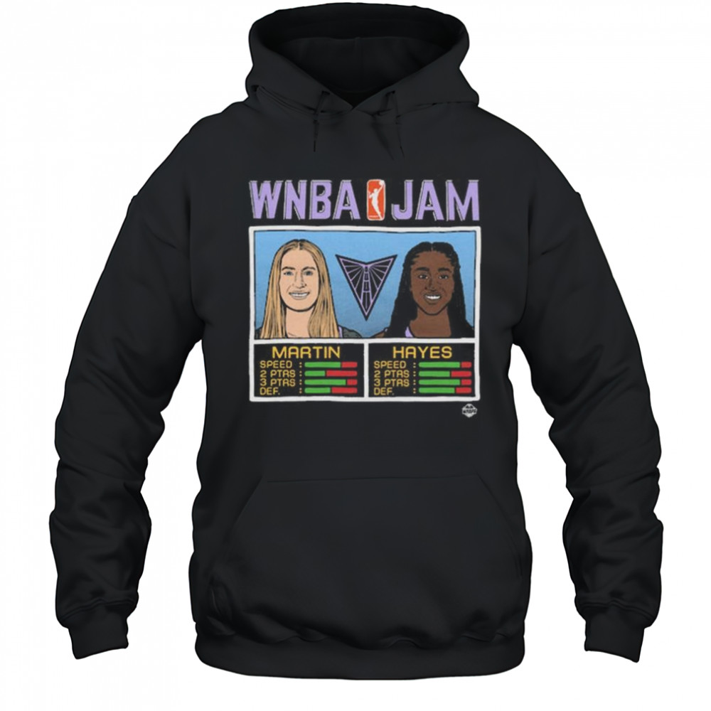 WNBA Jam Valkyries Martin And Hayes Shirt Hoodie