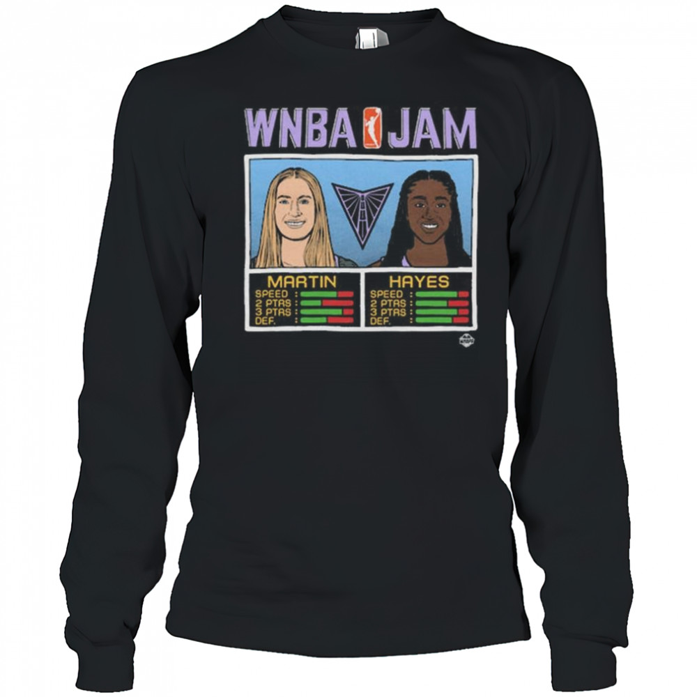 WNBA Jam Valkyries Martin And Hayes Shirt Long Sleeved