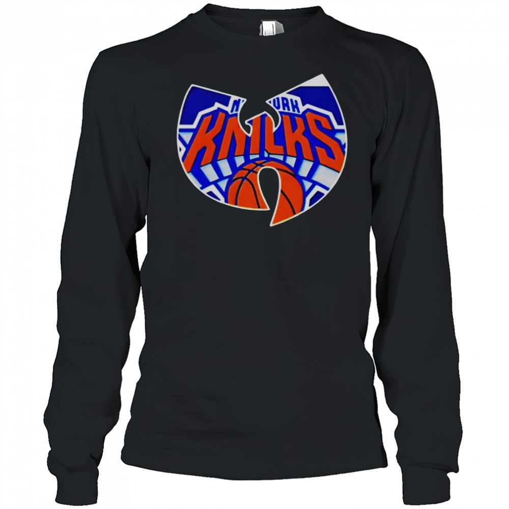 Wu Tang New York Knicks Basketball Logo T-Shirt Long Sleeved