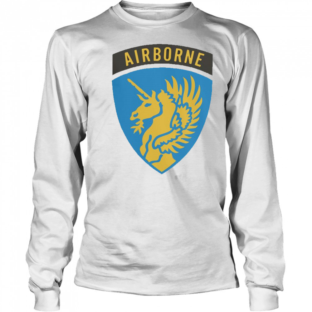 1943 WWII US Airborne Lucky 13 Airborne T-Shirt Long Sleeved