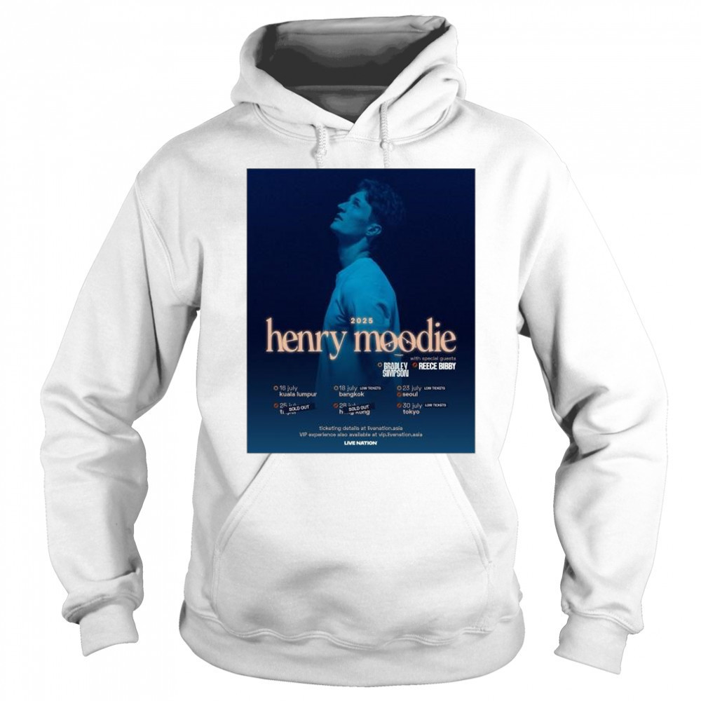 2025 Henry Moodie with Bradley Simpson and Reece Bibby July Tour t-shirt Sweatshirt