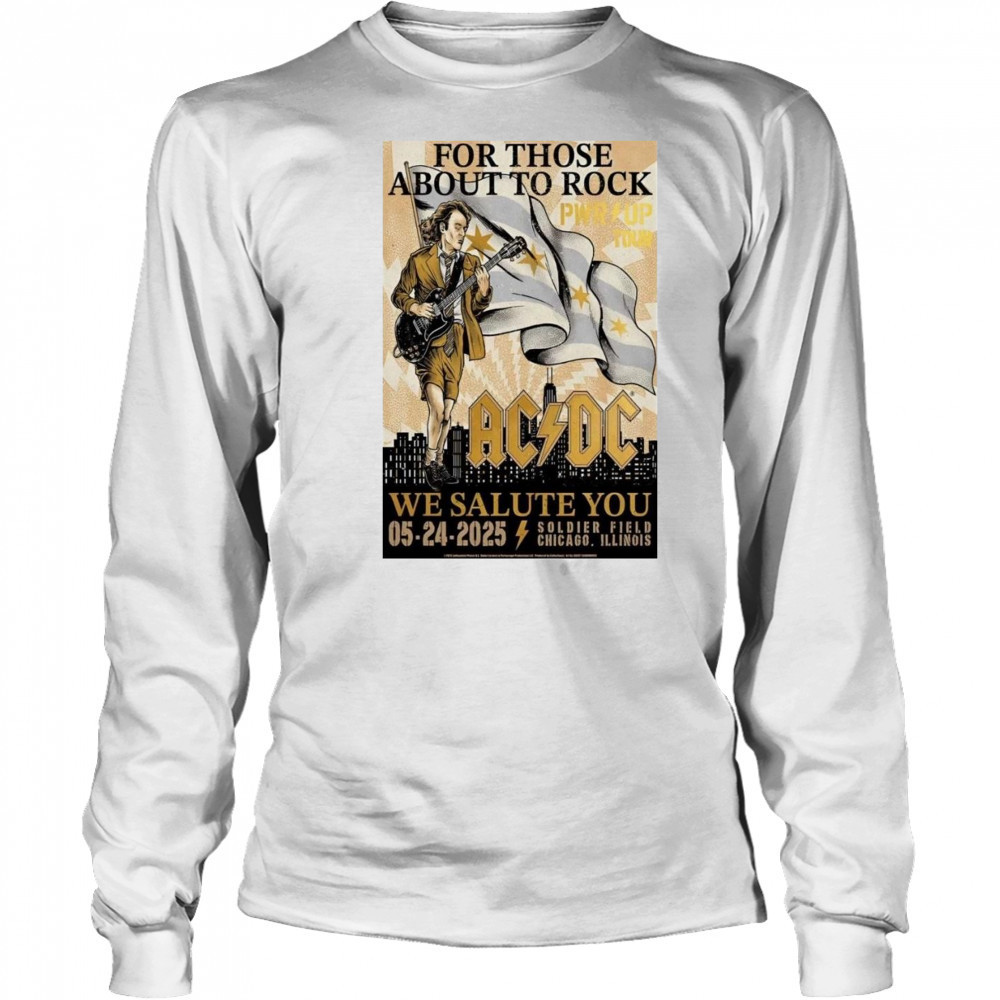 ACDC May 24 2025 Soldier Field Chicago IL Shirt Long Sleeved