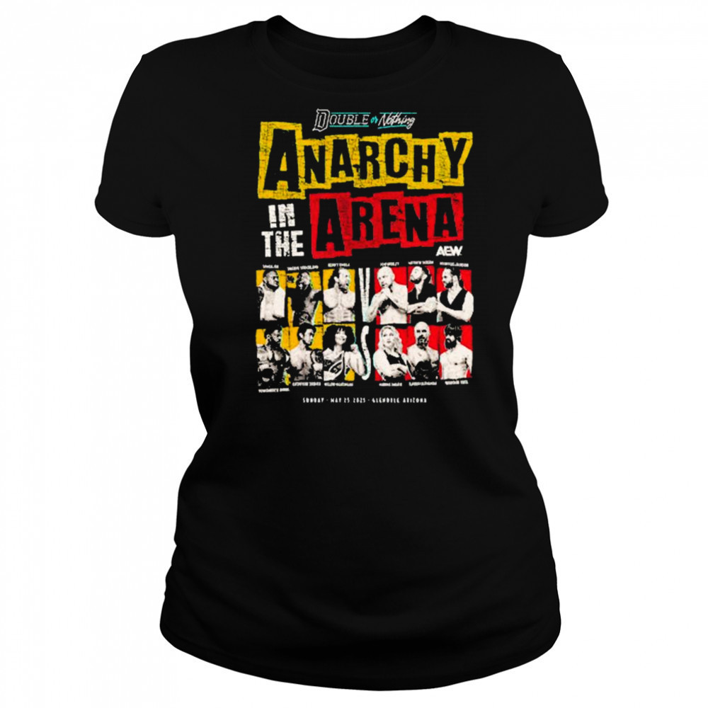 AEW Double or Nothing 2025 Anarchy in the Arena Sunday May 25 Arizona t-shirt Women's T-shirt