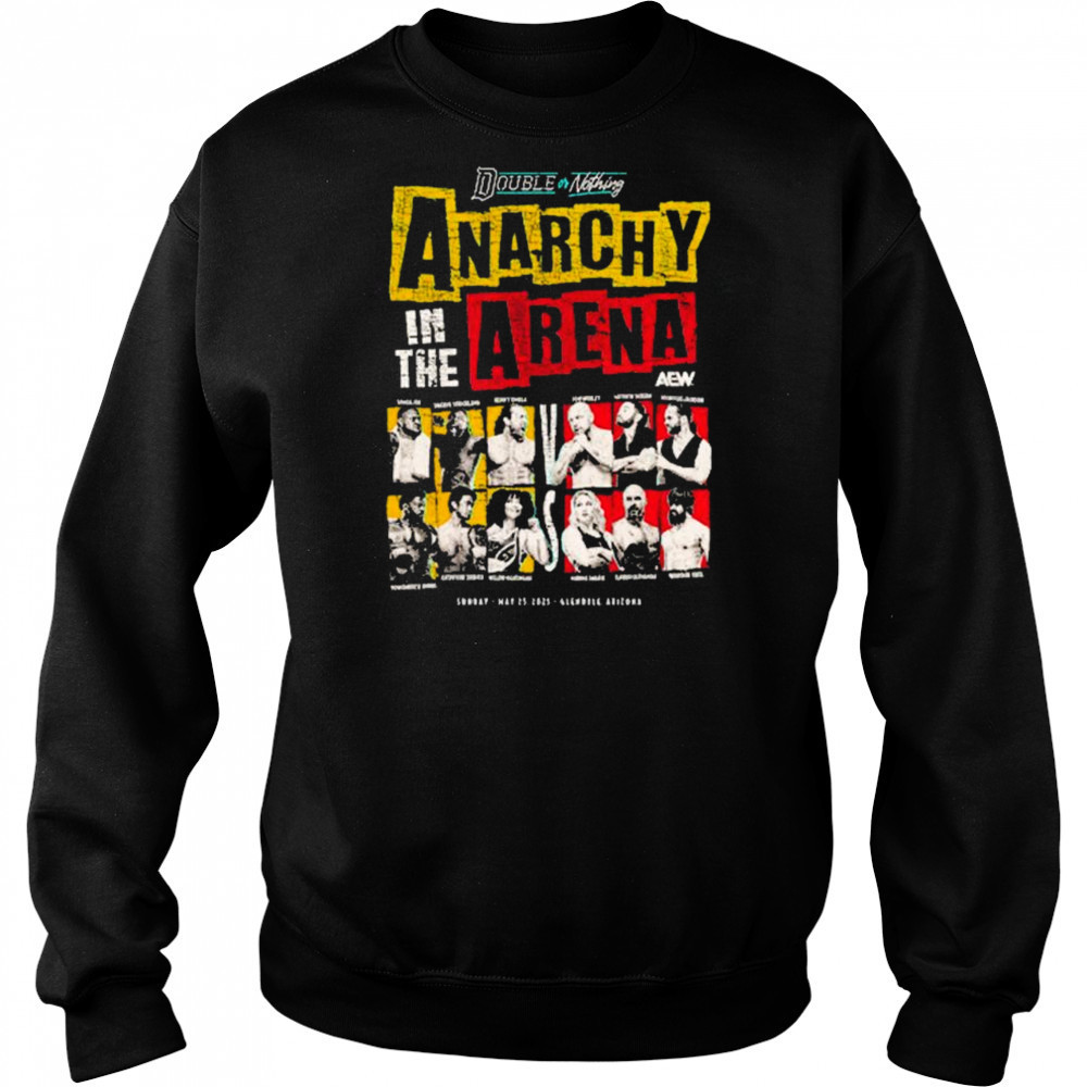 AEW Double or Nothing 2025 Anarchy in the Arena Sunday May 25 Arizona t-shirt Hoodie