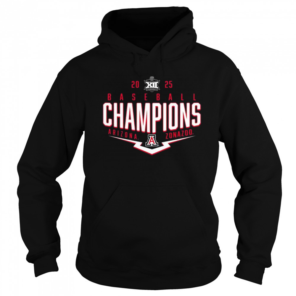 Arizona Wildcats 2025 Big 12 Baseball Conference Tournament Champions Playoff Pitch Zonazoo t-shirt Sweatshirt