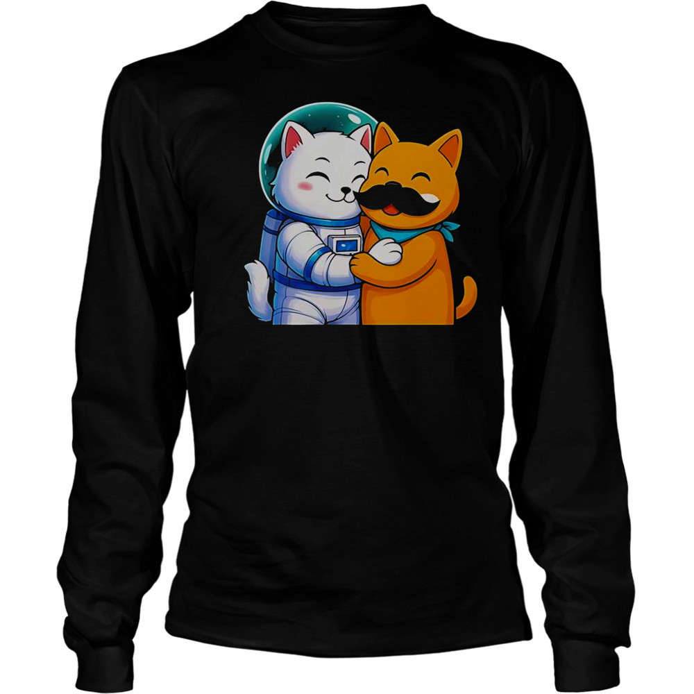 Astrocat And Meow Stash T-Shirt Long Sleeved
