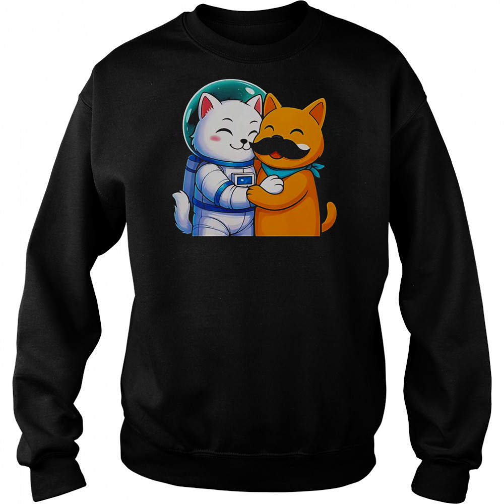 Astrocat And Meow Stash T-Shirt Hoodie