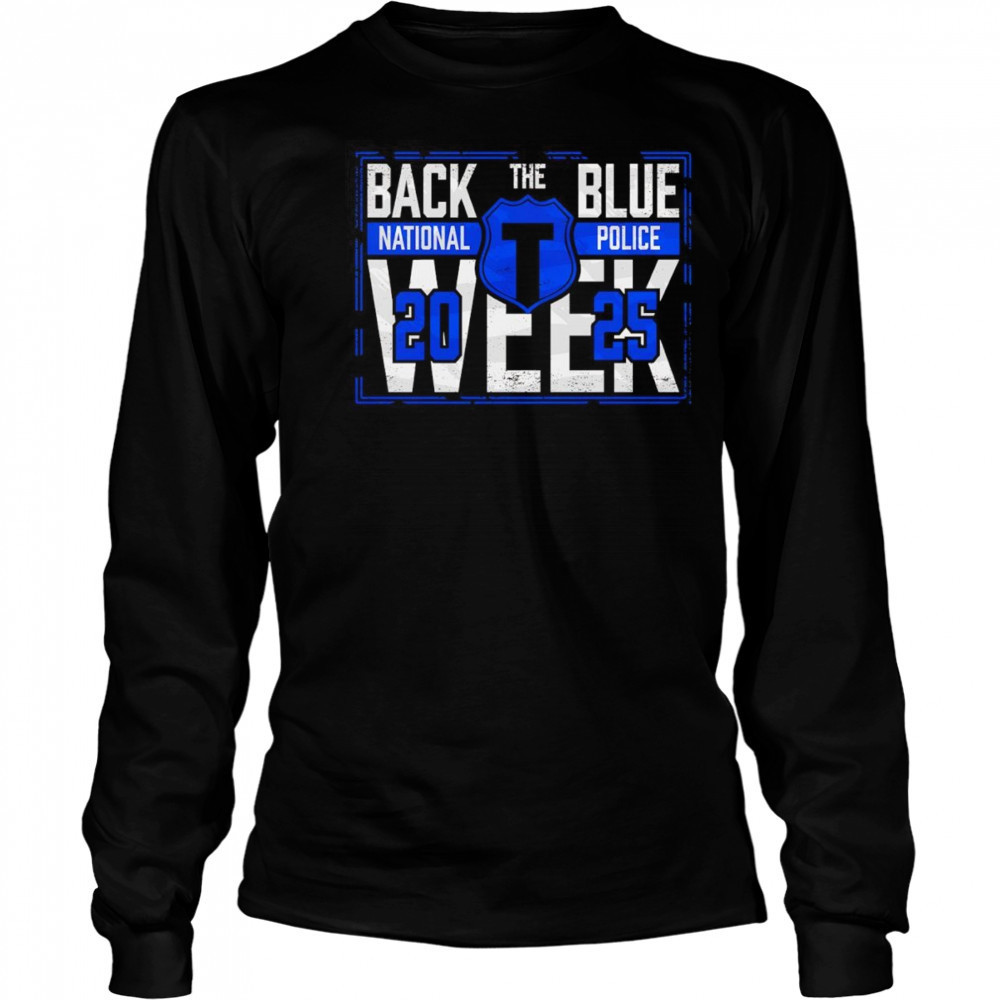 Back The Blue Police Commemorative shirt Long Sleeved