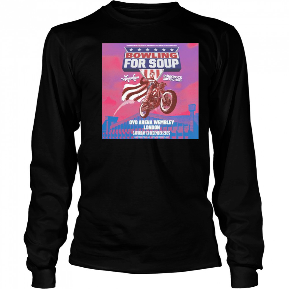 Bowling For Soup London Tour OVO Arena 13 Dec 2025 Motor T-Shirt Long Sleeved