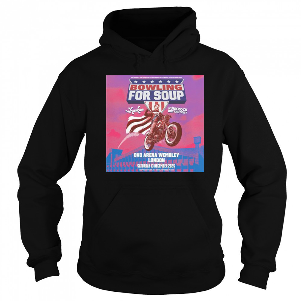 Bowling For Soup London Tour OVO Arena 13 Dec 2025 Motor T-Shirt Sweatshirt