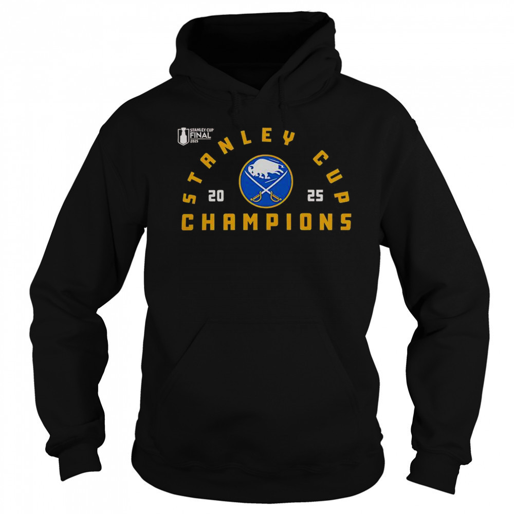 Buffalo Sabres Black 2025 Stanley Cup Champions T-Shirt Sweatshirt