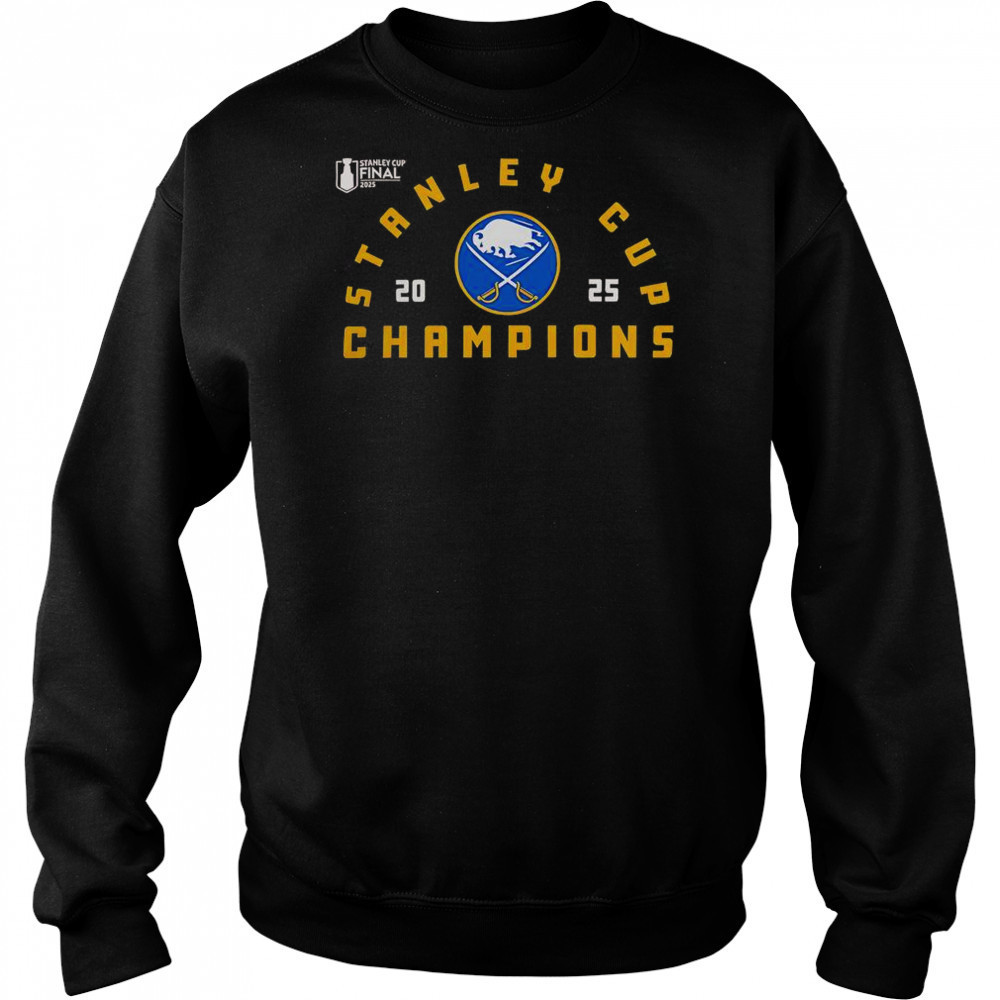 Buffalo Sabres Black 2025 Stanley Cup Champions T-Shirt Hoodie