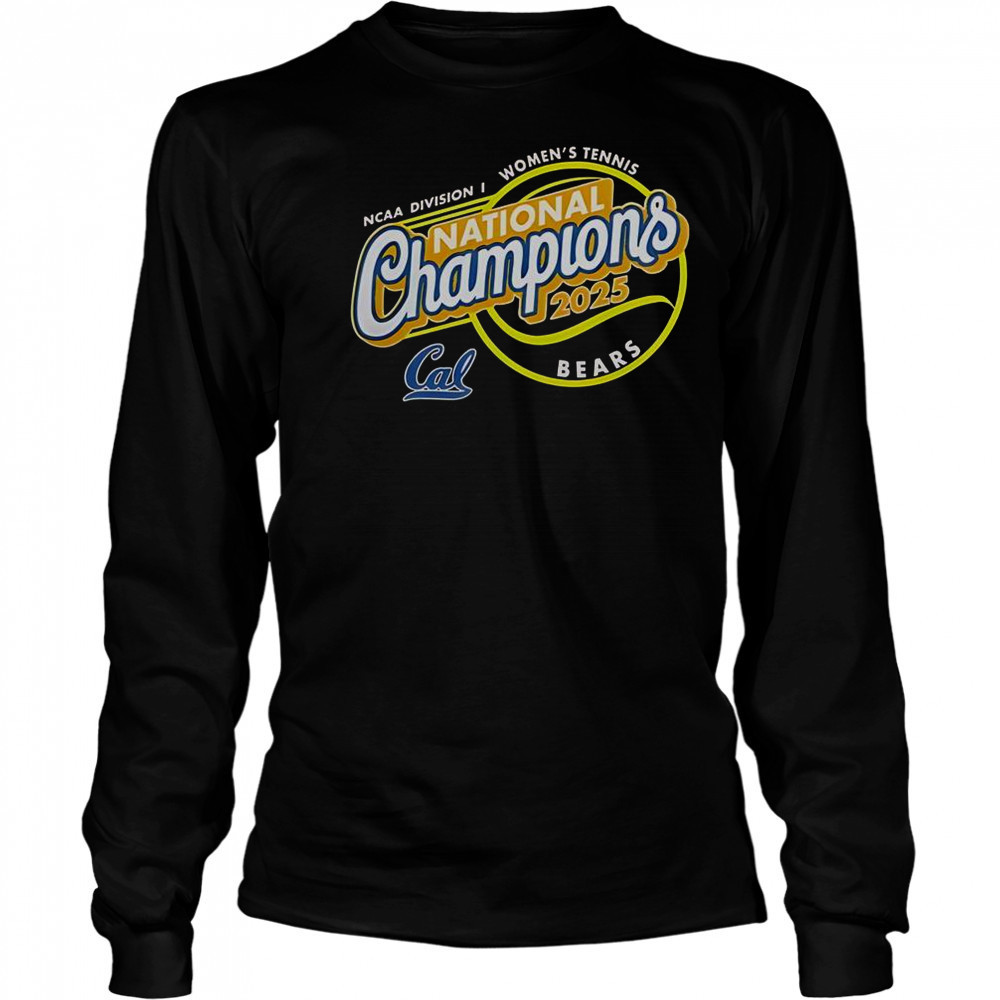 California Golden Bears 2025 NCAA Women’s Tennis National Champions T-Shirt Long Sleeved