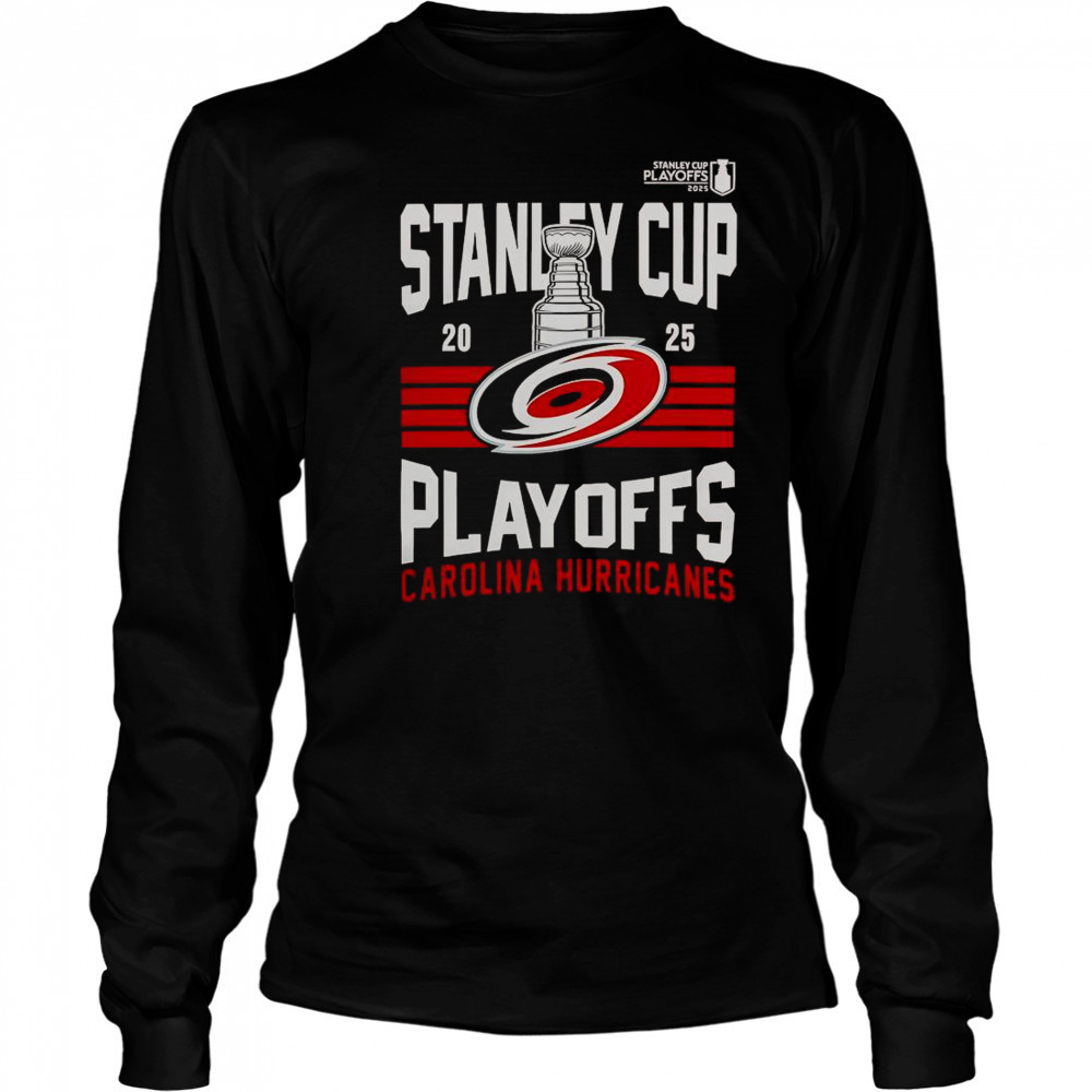 Carolina Hurricanes Merch Hurricanes Stanley Cup Playoff 2025 T-Shirt Long Sleeved