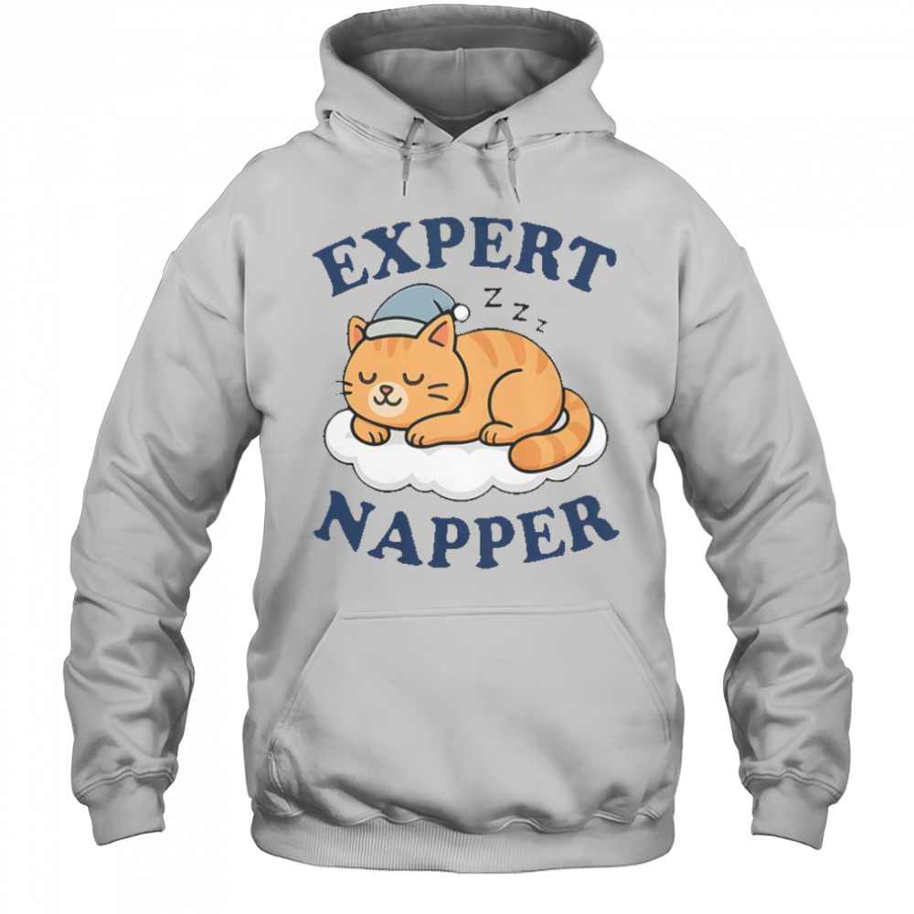 Cat Expert Napper Kitty Sarcasm Humor Cat Saying T-Shirt Hoodie
