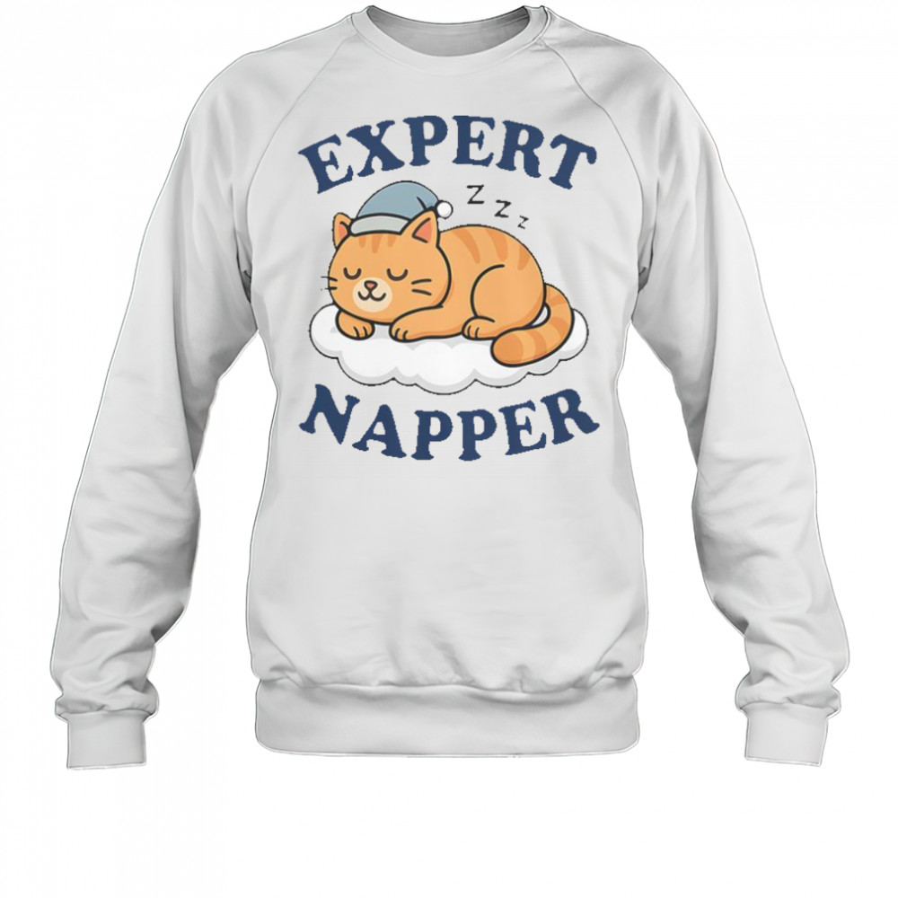 Cat Expert Napper Kitty Sarcasm Humor Cat Saying T-Shirt Sweatshirt