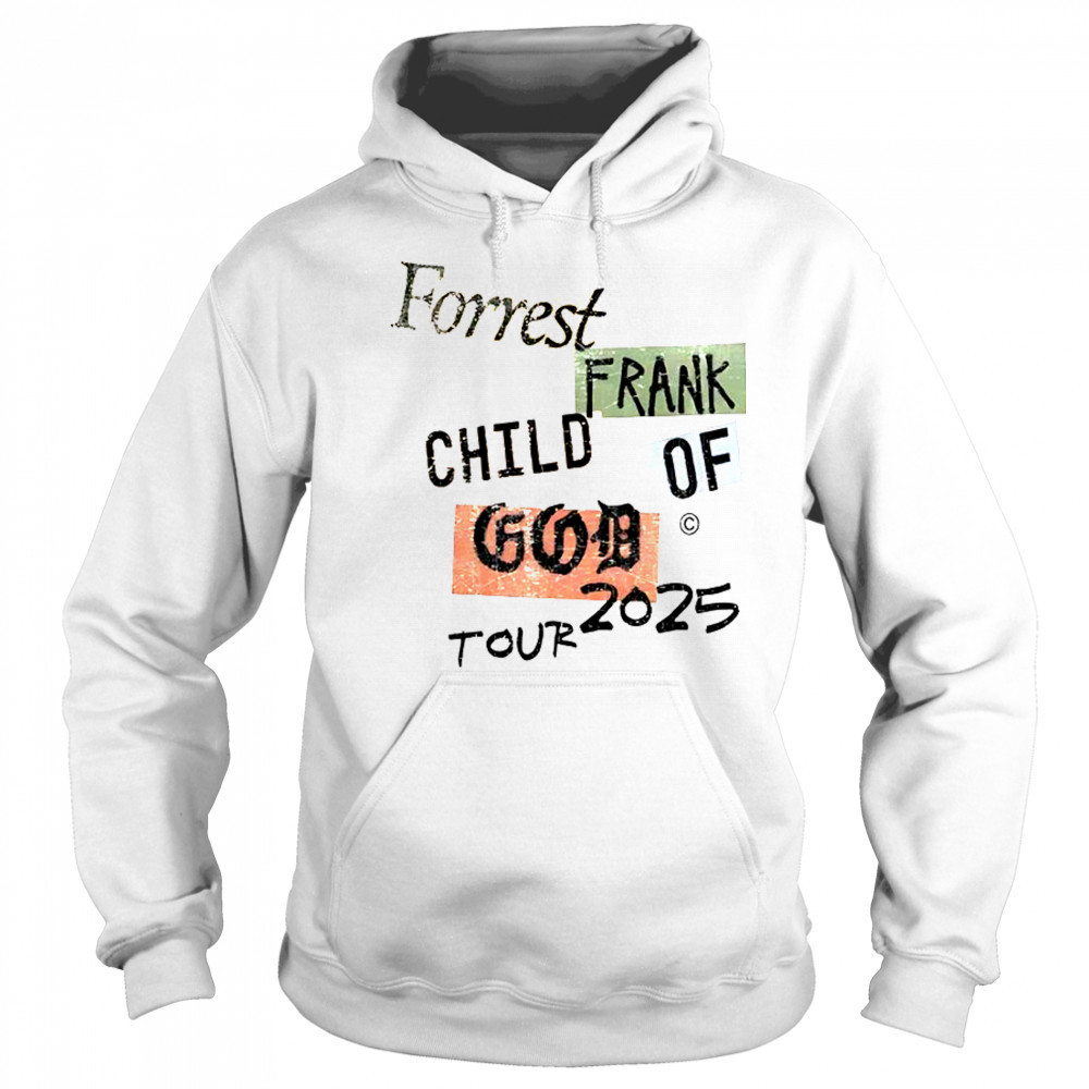 COG Color Block Forrest Frank Child Of God Tour 2025 T-Shirt Sweatshirt