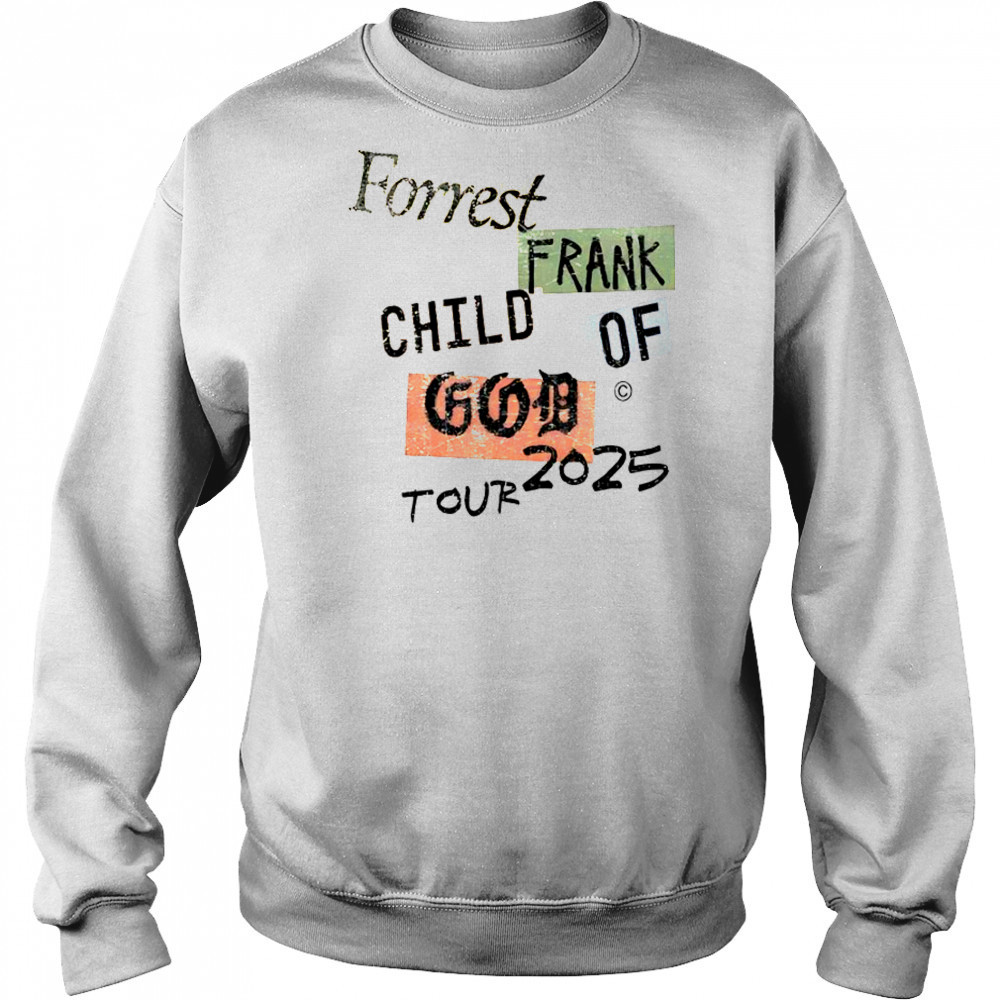 COG Color Block Forrest Frank Child Of God Tour 2025 T-Shirt Hoodie