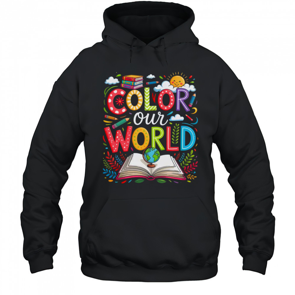 Color Our World Book Reading Program 2025 Summer Reading shirt Hoodie