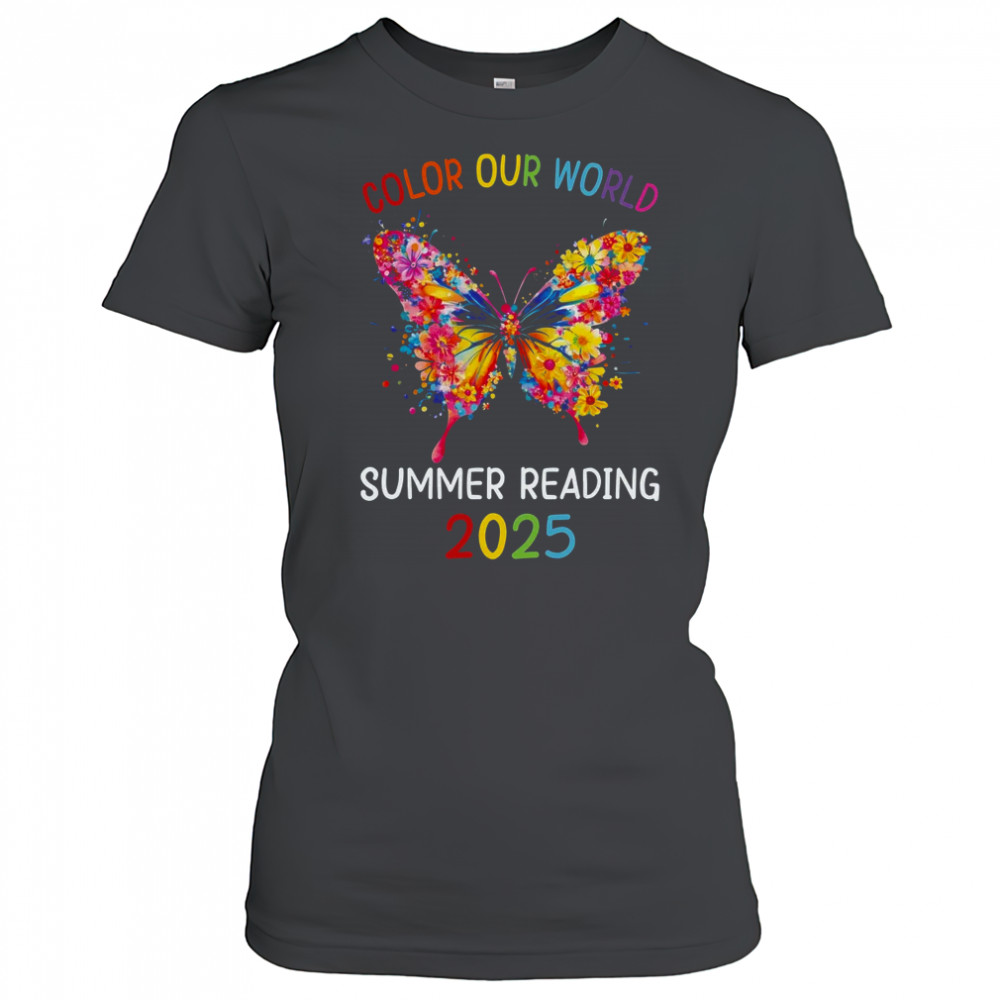 Color Our World Summer Reading Program 2025 Butterfly shirt Women's T-shirt