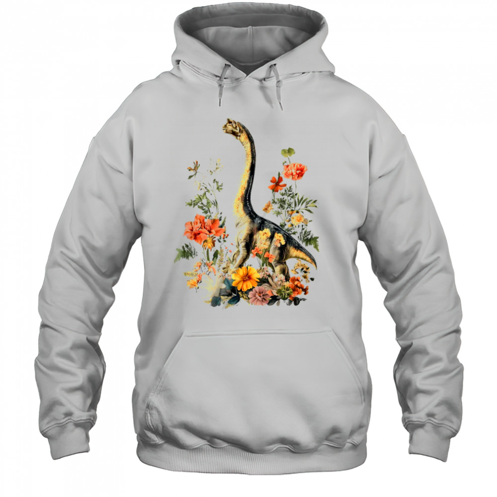 Cottagecore Trex Dinosaur Flower Botanical Vintage shirt Hoodie