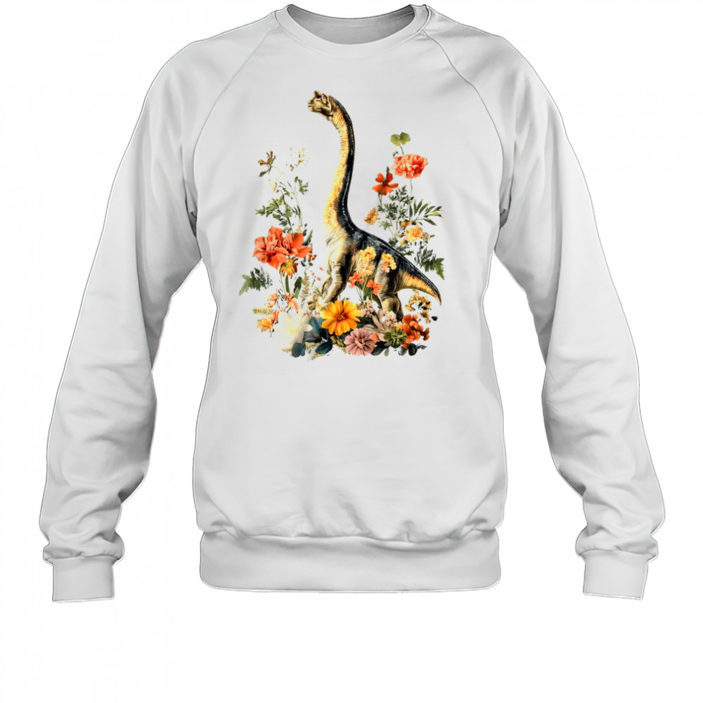 Cottagecore Trex Dinosaur Flower Botanical Vintage shirt Sweatshirt