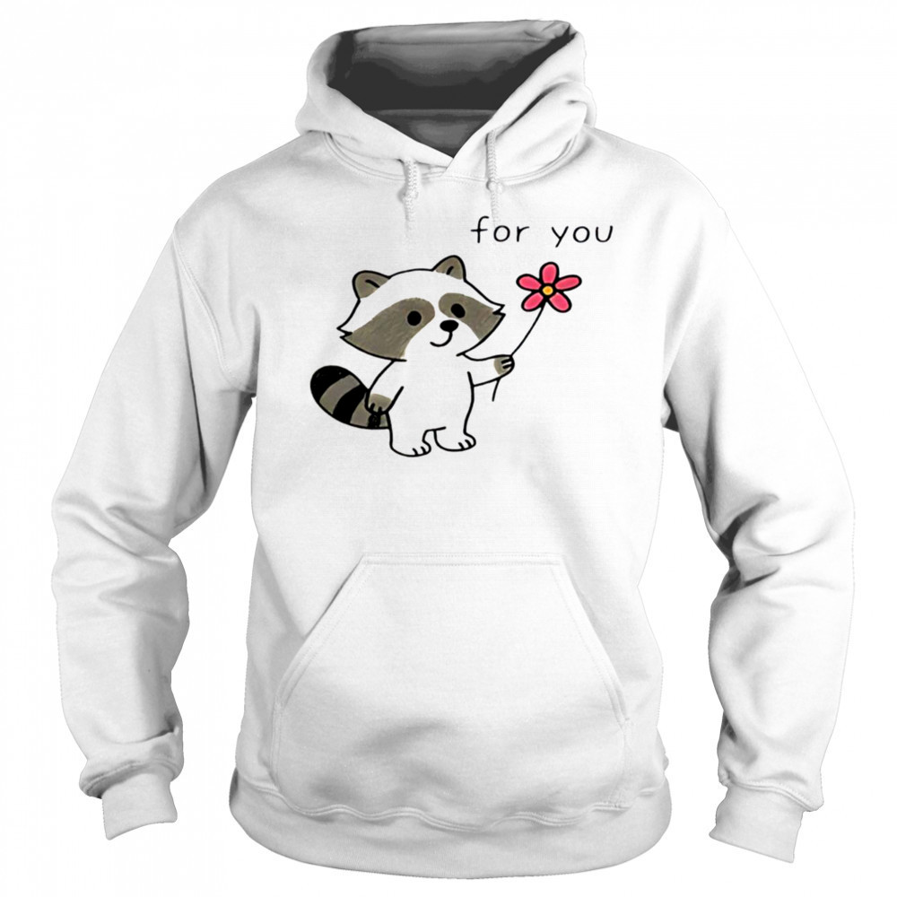 Cute Raccoon flower for you shirt Sweatshirt