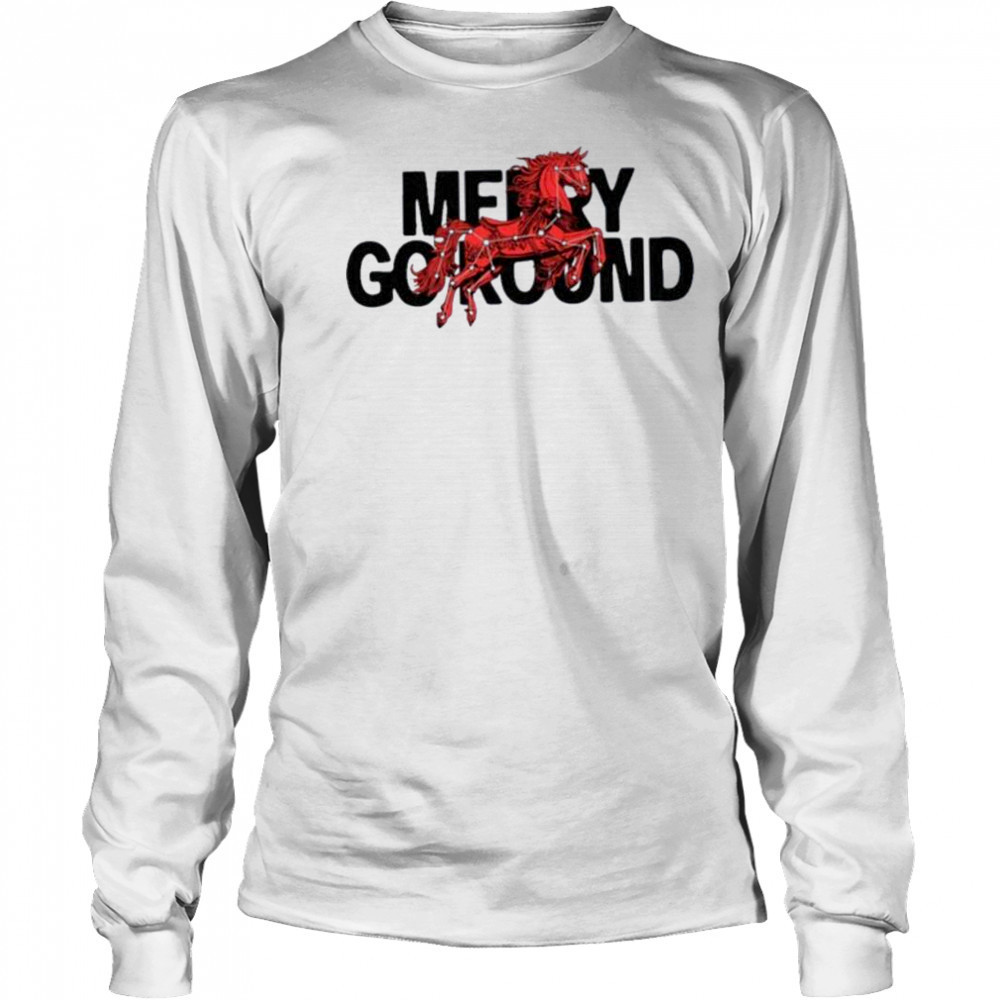 Eaj Park Typography Horse T Shirts Long Sleeved