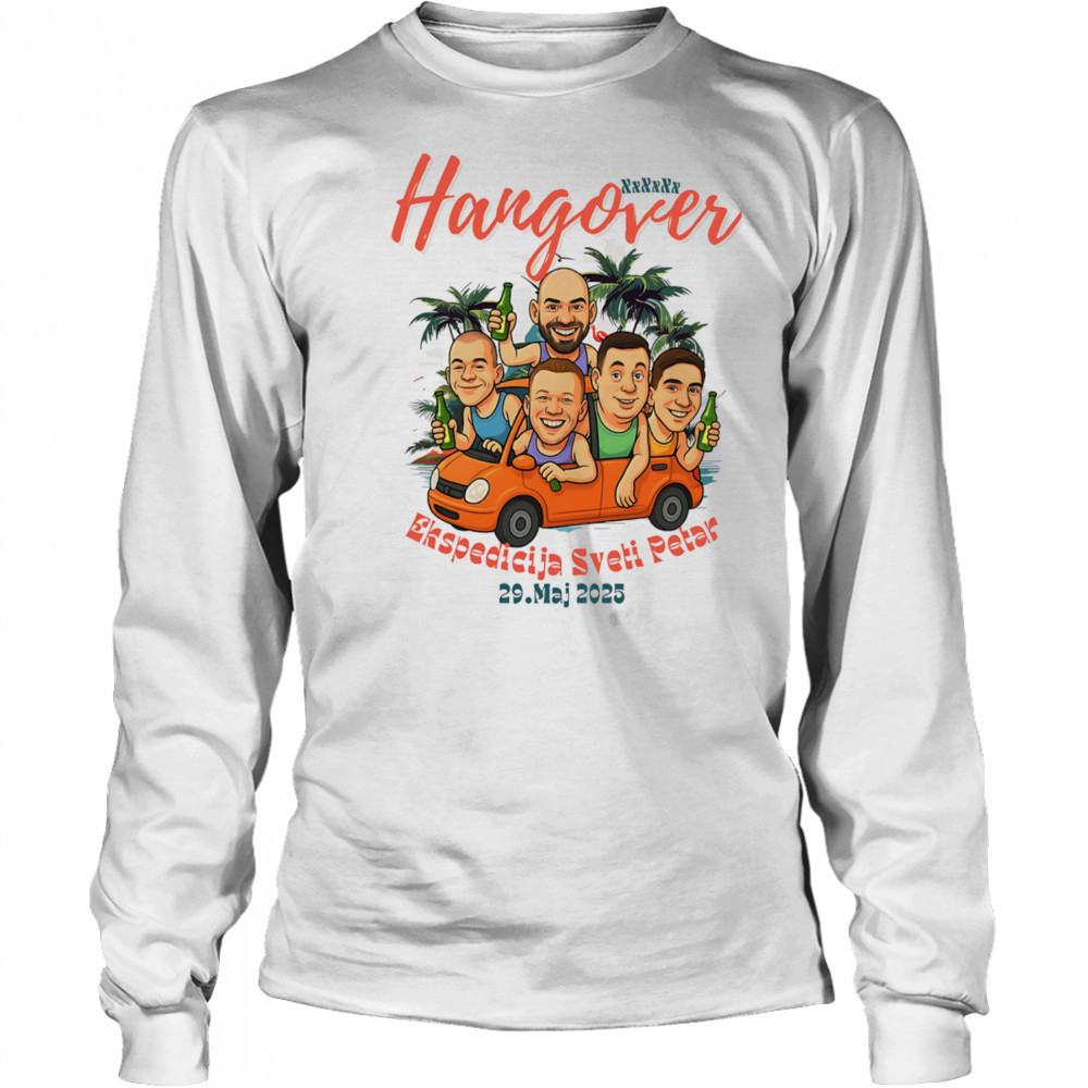 Ekspedicija Sveti Petar Bachelor Party Hangover Road Trip shirt Long Sleeved
