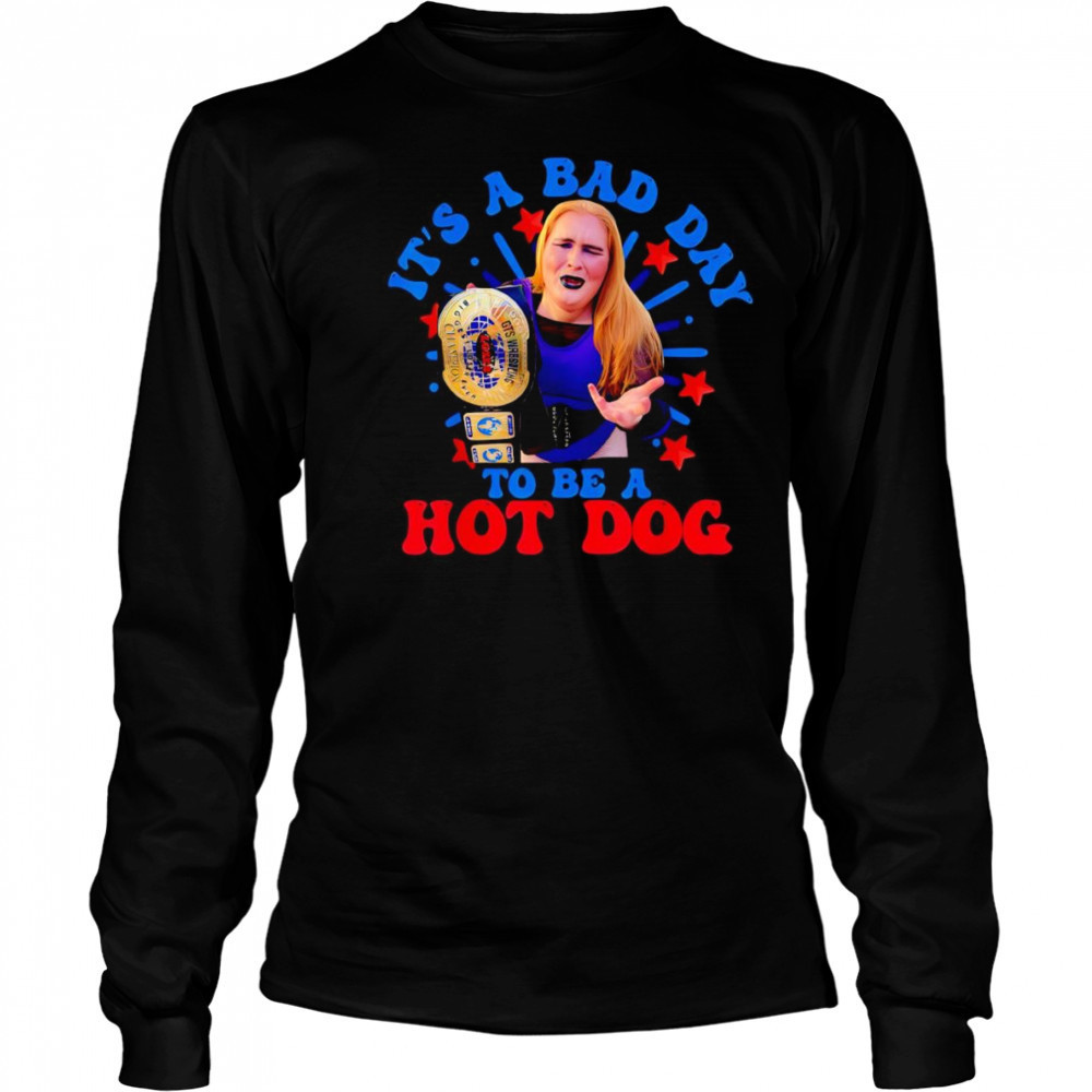 Emily Saxton it’s a bad day to be a hot dog shirt Long Sleeved