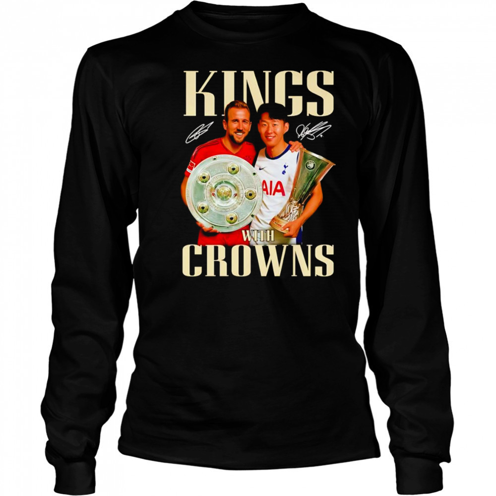 Harry Kane and Son Heung Min Kings with crowns shirt Long Sleeved