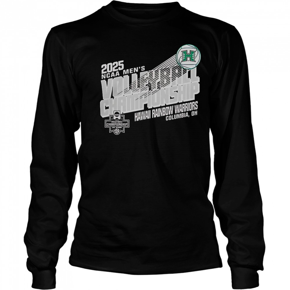 Hawaii Warriors 2025 NCAA Men’s Volleyball Championship T-Shirt Long Sleeved
