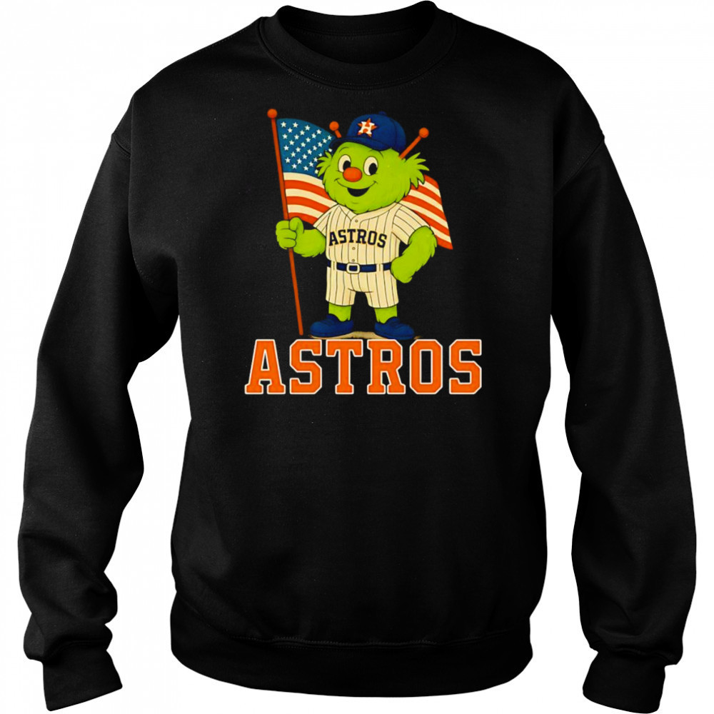Houston Astros Orbit mascot American flag shirt Hoodie