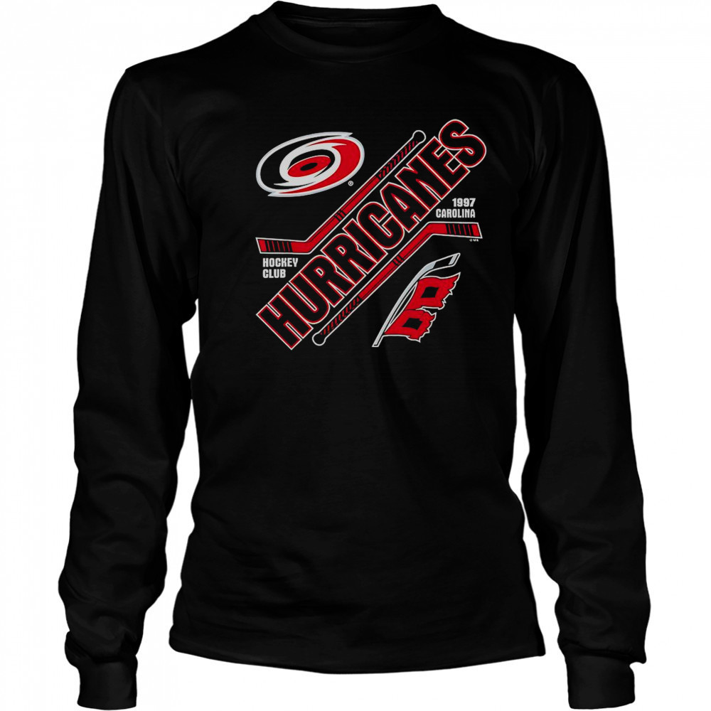 Hurricanes Force Black Officially Licensed Hockey T-Shirt Long Sleeved