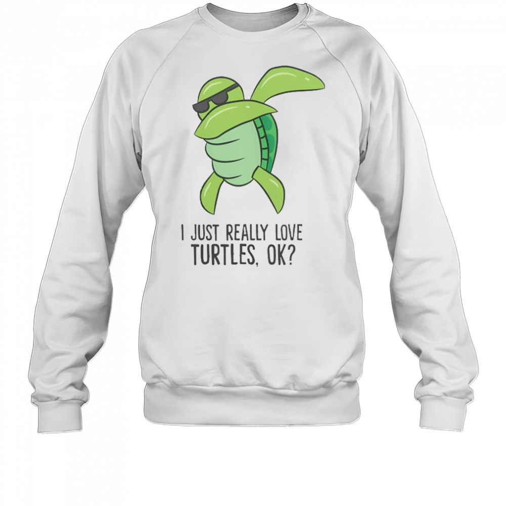 I Just Really Love Turtles Ok Dabbing Turtle T-Shirt Sweatshirt